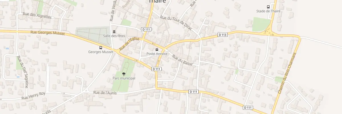 Plan du 1 Rue de la Fontaine à Thairé
