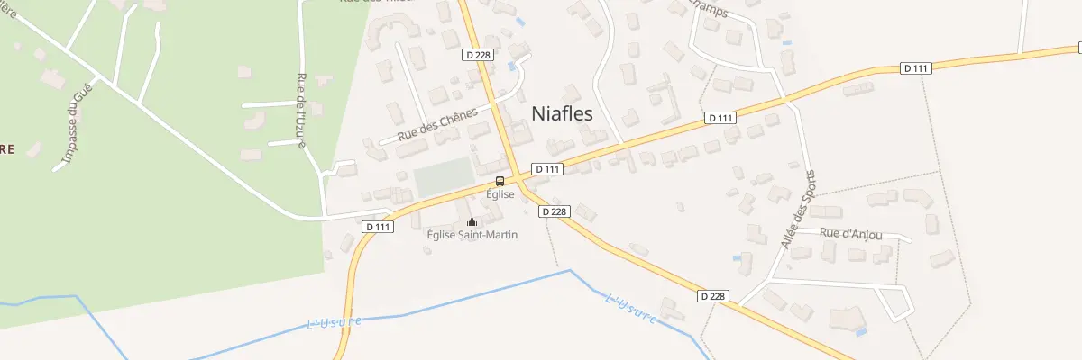 Plan du 2 Rte de Craon à Niafles