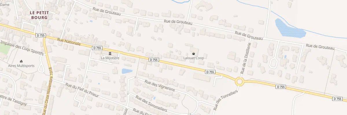 Plan du 105 Rue Nationale aux Herbiers