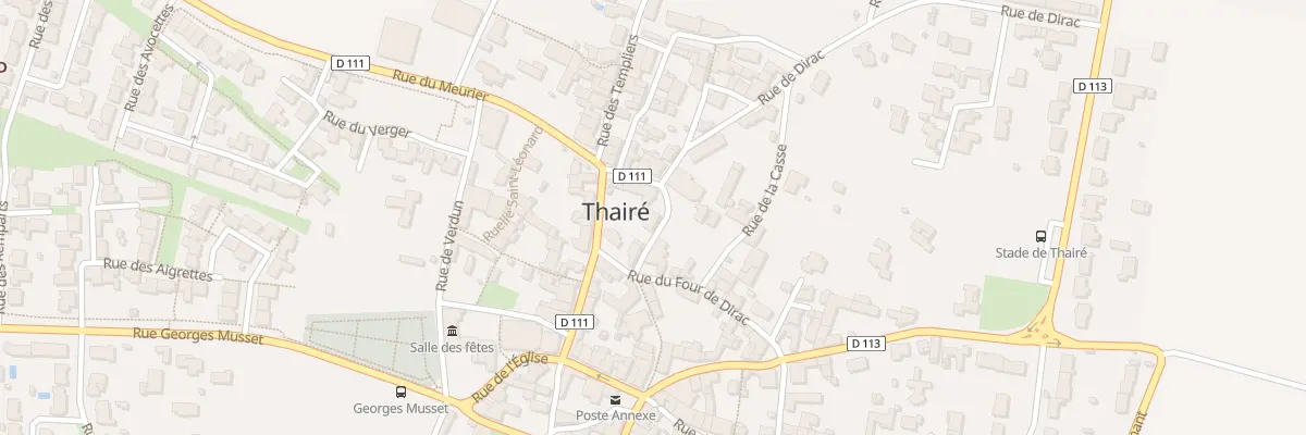 Plan du 1A Rue de Dirac à Thairé