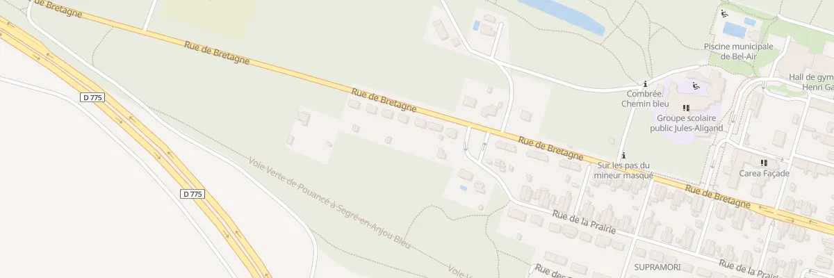 Plan du 137 Rue de Bretagne (Combree) à Ombrée d’Anjou