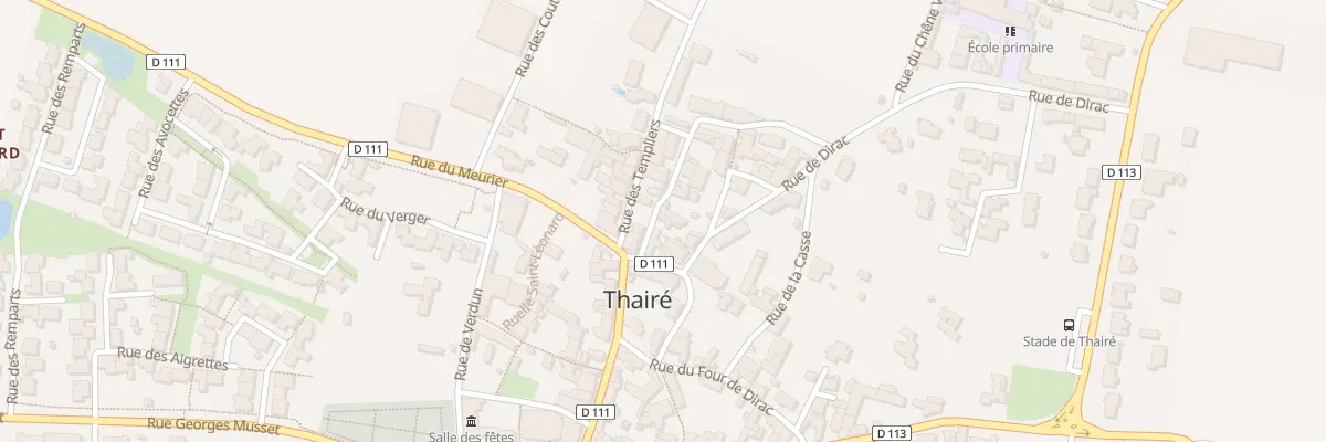 Plan du 2 Rue du Clou à Thairé