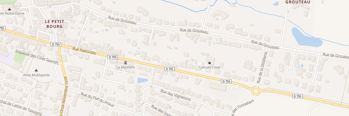 Plan du 97 Rue Nationale aux Herbiers