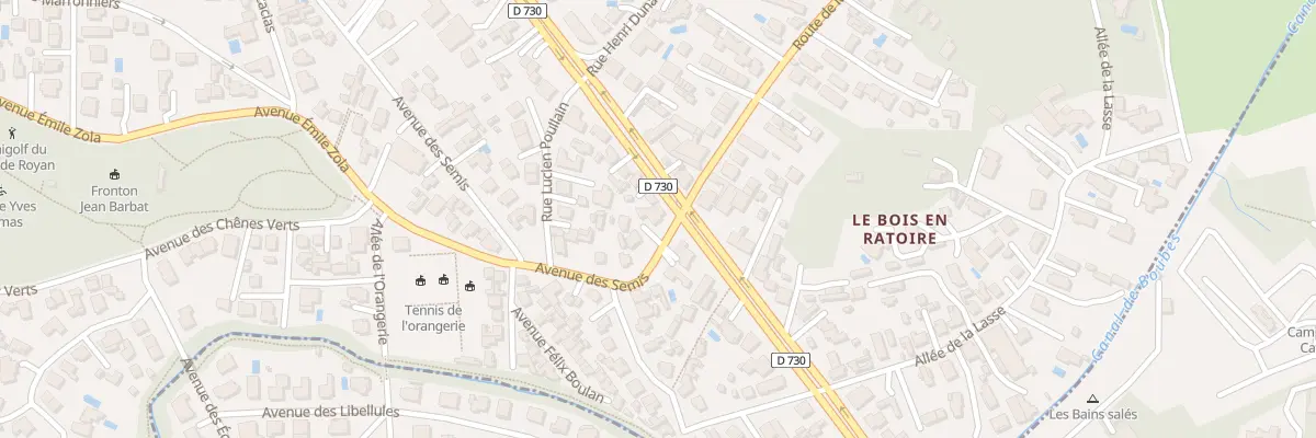 Plan du 214 Av des Semis à Royan