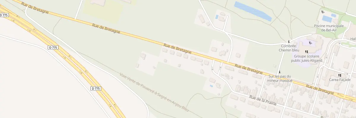 Plan du 141 Rue de Bretagne (Combree) à Ombrée d’Anjou