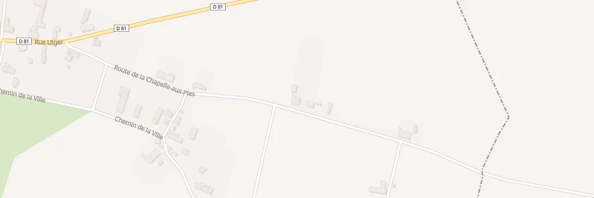 Plan du 10 Rte de la Chapelle aux Pies à Bourg-l’Évêque