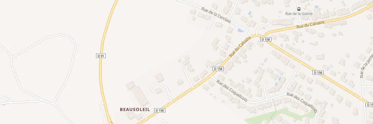 Plan du 68 Rue du Calvaire (St Andre à Sèvremoine