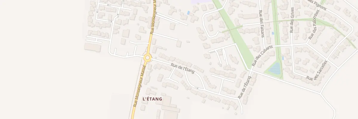 Plan du 9 Rue de l’Etang aux Herbiers