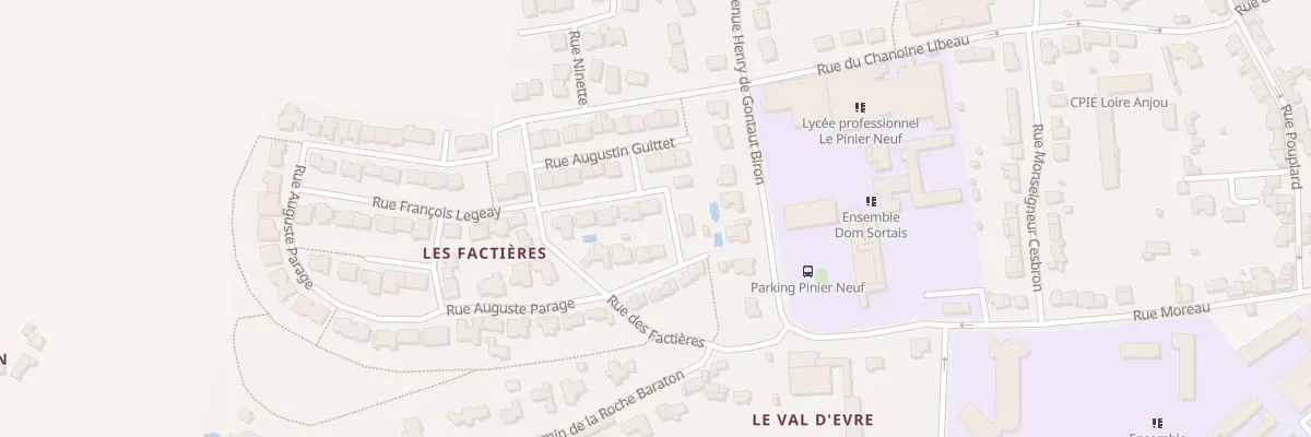 Plan du 10 Rue Edmond Rubion à Beaupréau-en-Mauges