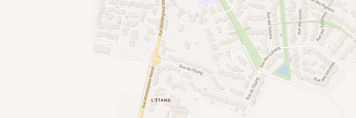 Plan du 5 Rue de l’Etang aux Herbiers