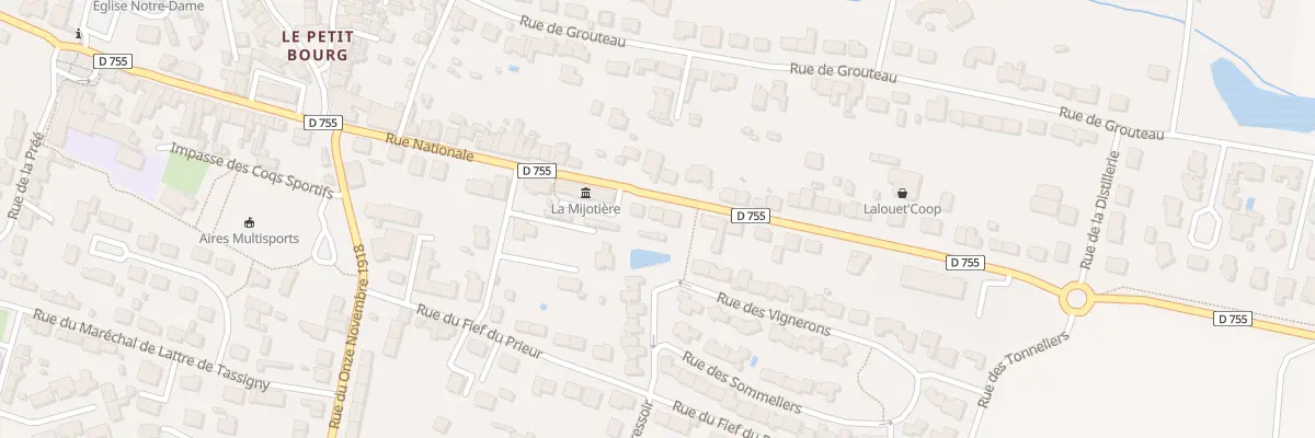 Plan du 90 Rue Nationale aux Herbiers