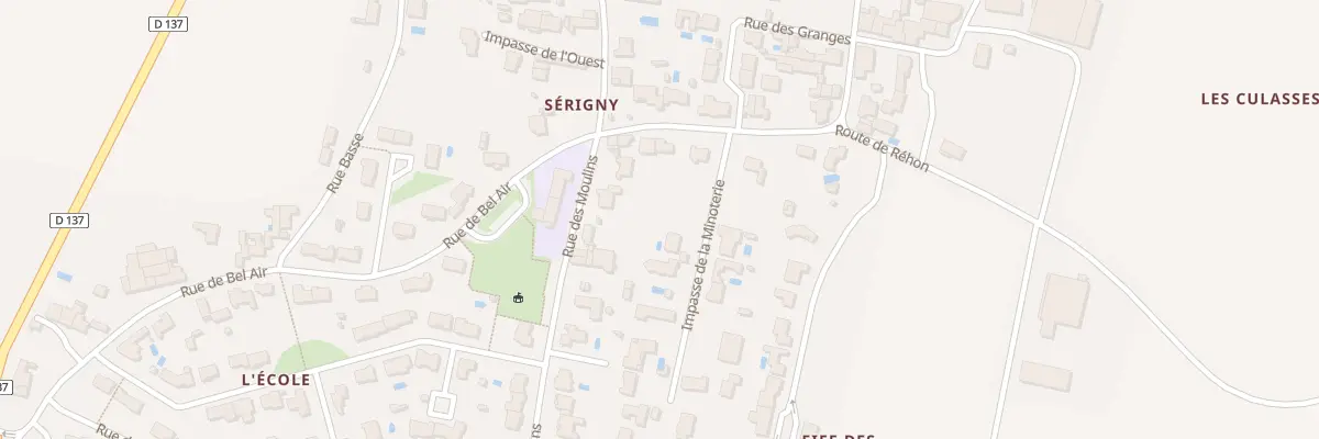 Plan du 2D Rte de Réhon à Andilly