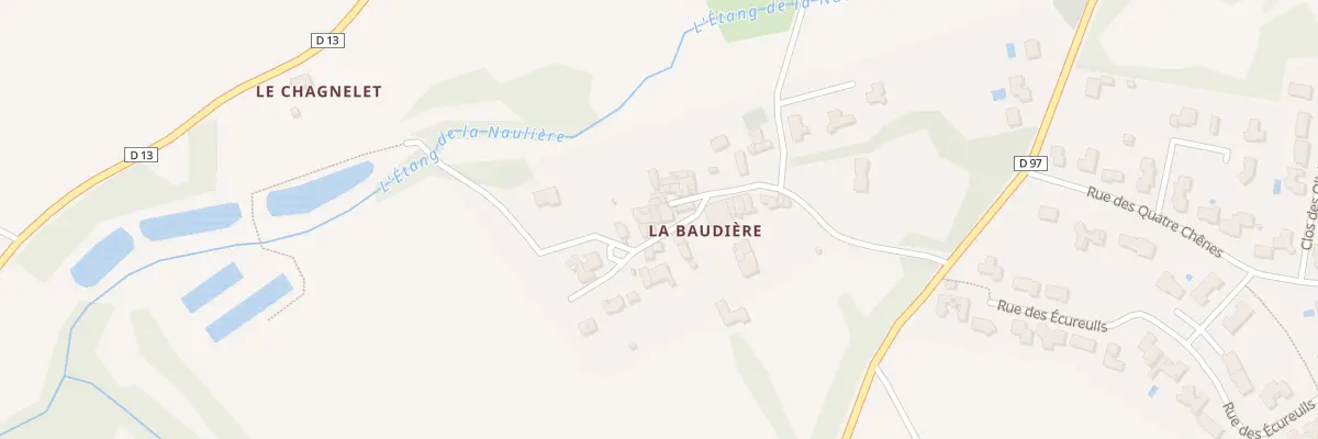 Plan du 18 La Baudière à Rochetrejoux