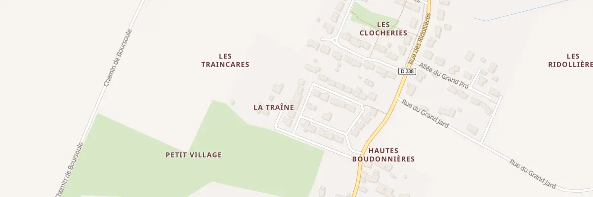 Plan du 7 Rue du Moulin de la Traîne à Beaugeay