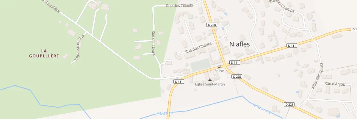 Plan du 6 Rue des Chênes à Niafles
