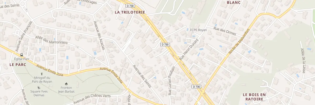 Plan du 81T Av Aliénor d’Aquitaine à Royan