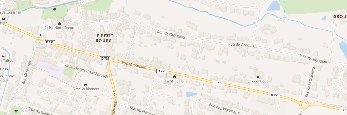 Plan du 79 Rue Nationale aux Herbiers