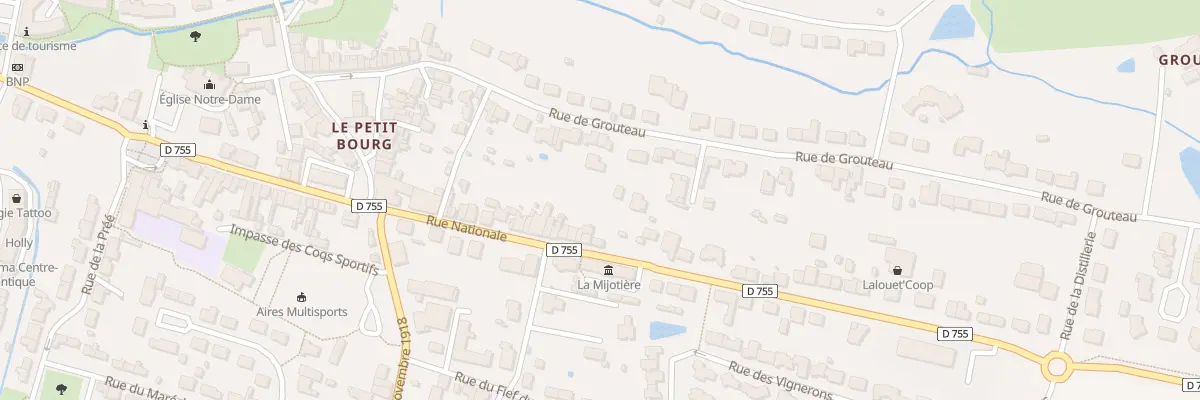 Plan du 77 Rue Nationale aux Herbiers
