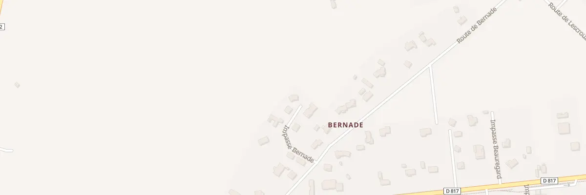 Plan du 54 Imp Bernade à Labatut