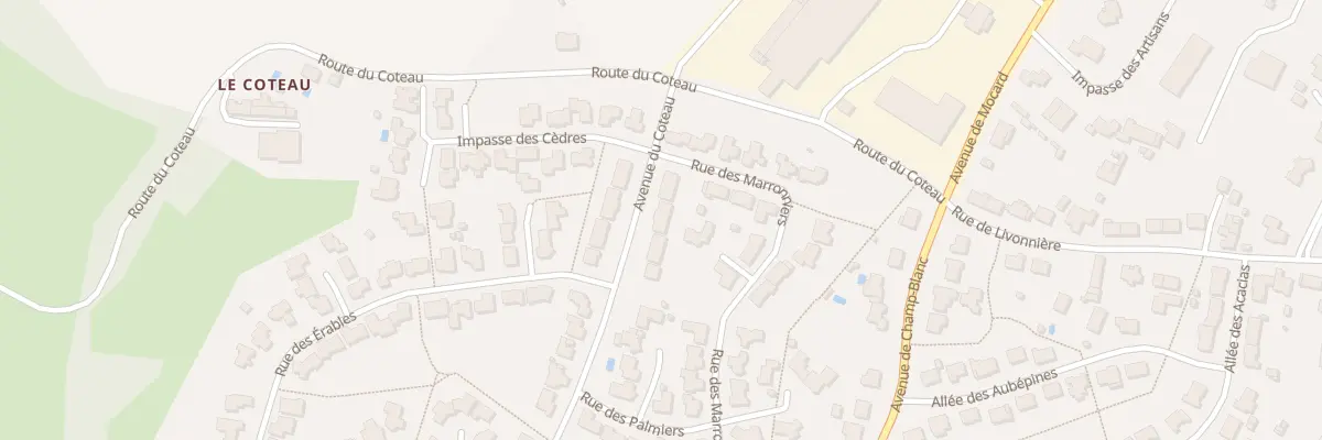 Plan du 1 Av du Coteau à Pouzauges