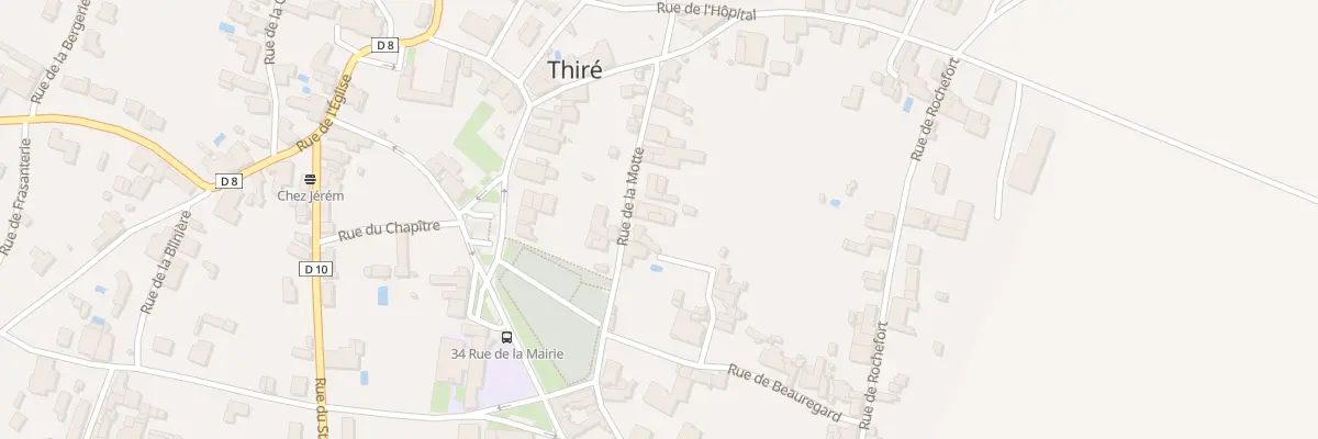 Plan du 25 Rue de la motte à Thiré
