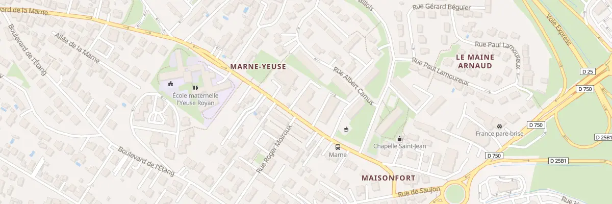 Plan du 68 Bd de la Marne à Saint-Vivien