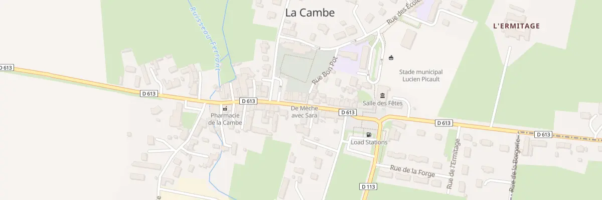 Plan du 20 Rue Principale à La Cambe