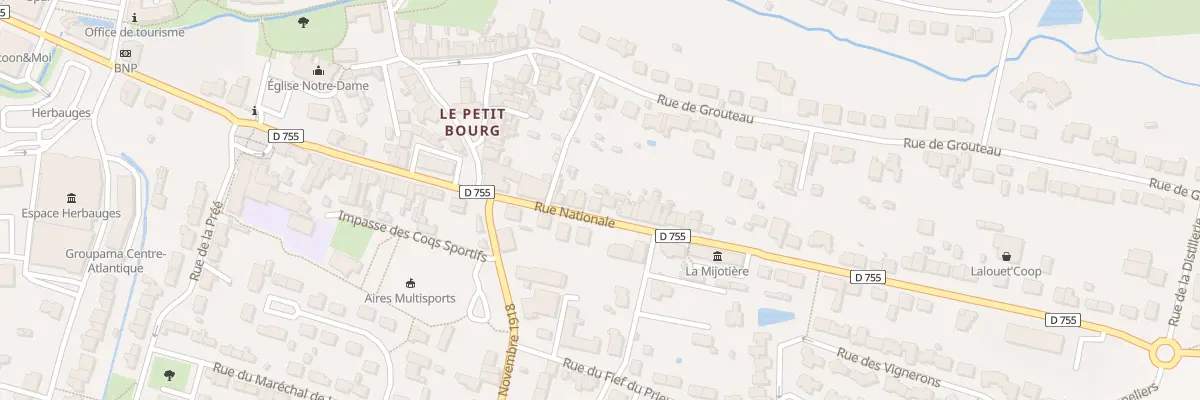 Plan du 59B Rue Nationale aux Herbiers