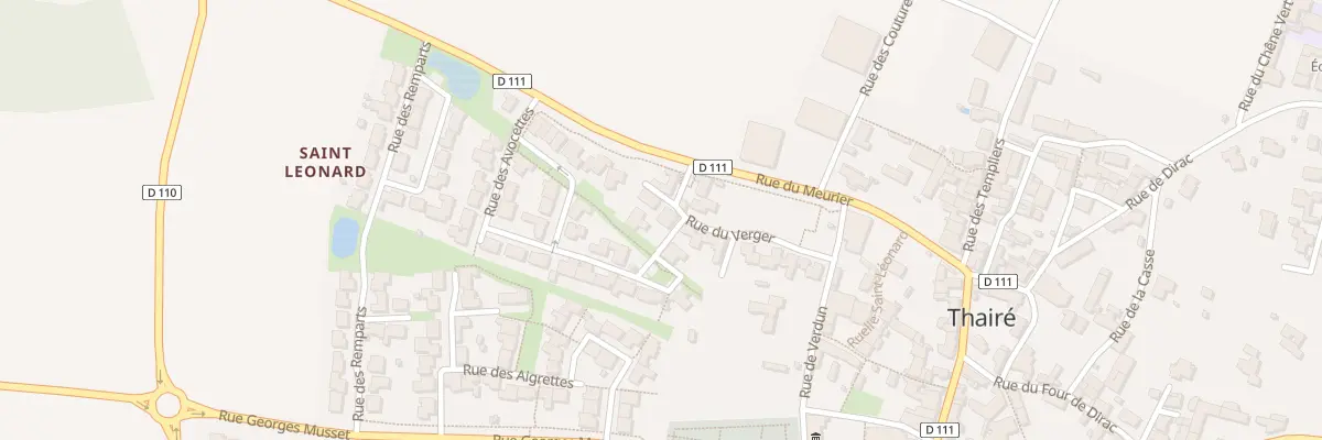 Plan du 15 Rue du Verger à Thairé