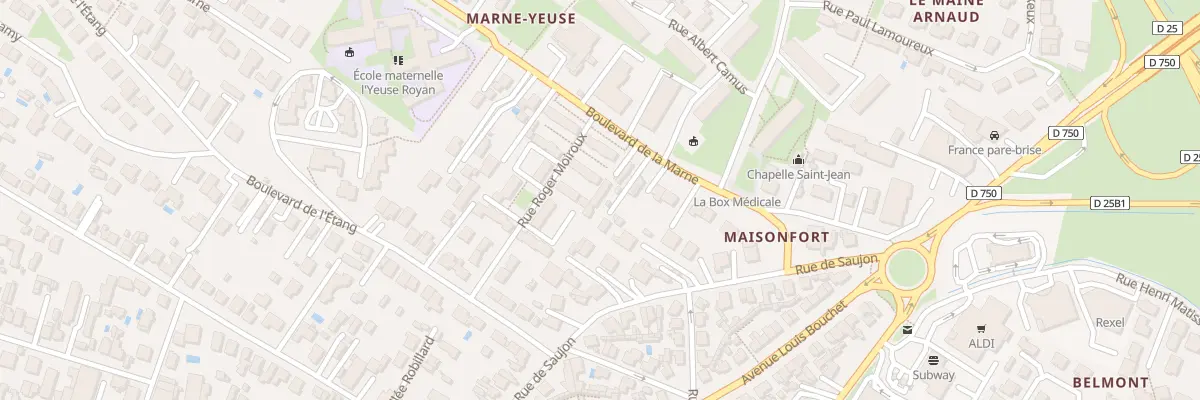 Plan du 91 Bd de la Marne à Royan