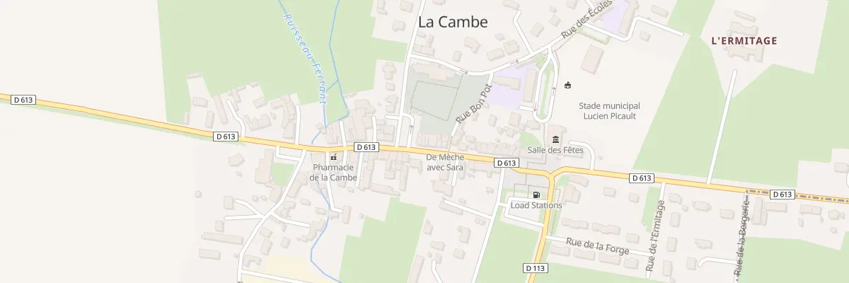 Plan du 28 Rue Principale à La Cambe