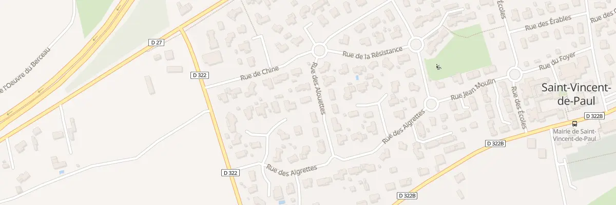 Plan du 70 Rue des Alouettes à Saint-Vincent-de-Paul