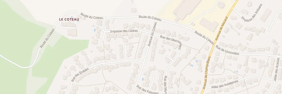 Plan du 2 Av du Coteau à Pouzauges