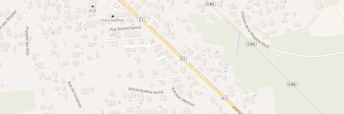 Plan du 7 Rue Jean Mermoz à Audenge