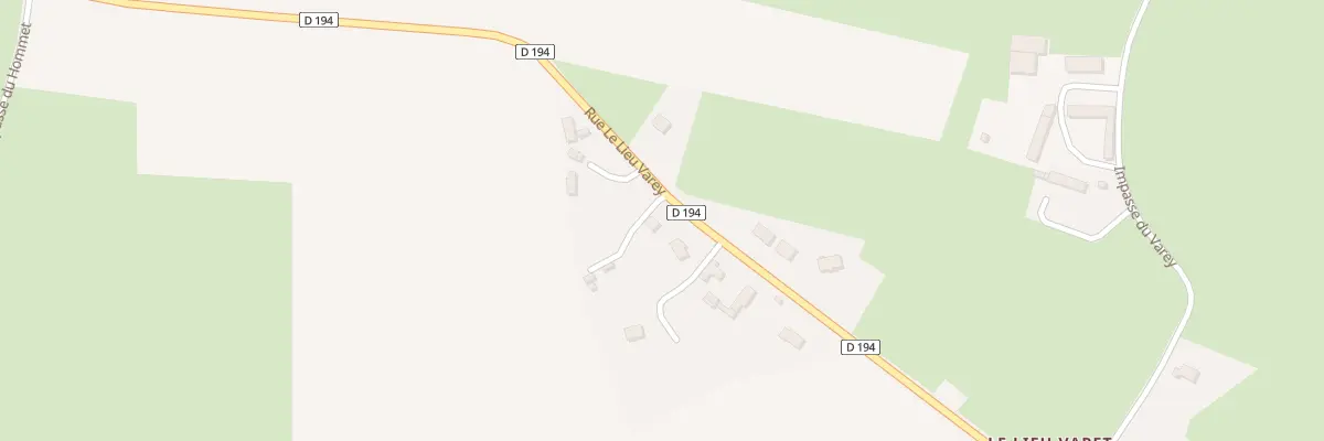 Plan du 25 Rue Le Lieu Varey à Cricqueville-en-Bessin