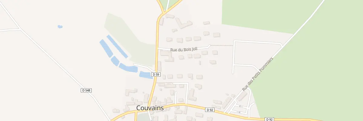 Plan du 2 Rue du Bois Joli à Couvains