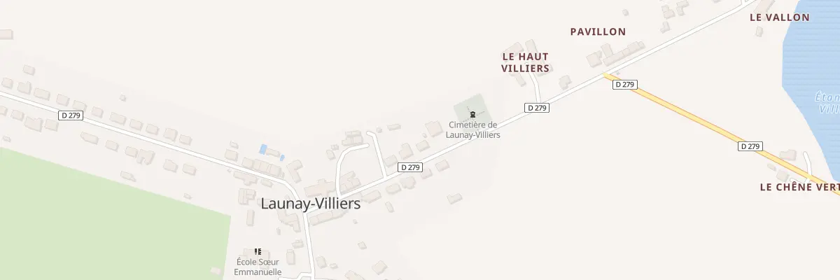 Plan du 5 Rte des Etangs à Launay-Villiers