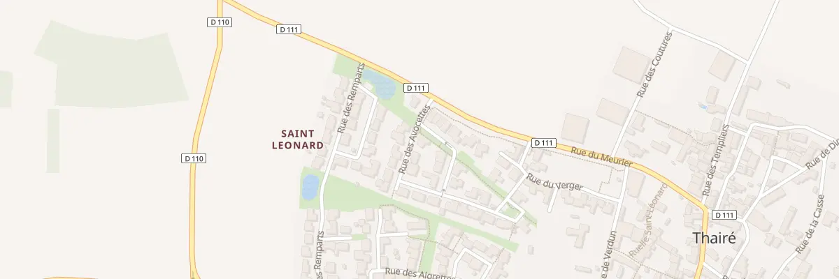 Plan du 1 Rue des Avocettes à Thairé