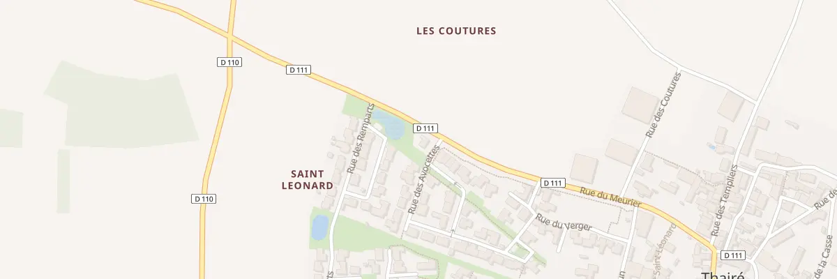 Plan du 2 Rue des Avocettes à Thairé