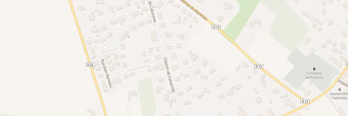Plan du 296 Chem de Cabannes à Pouillon