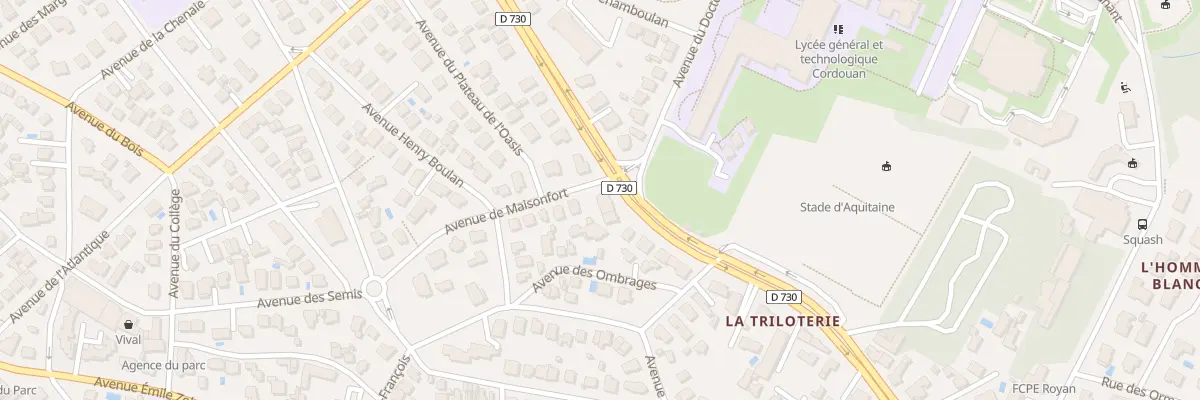Plan du 15 Av de Maisonfort à Royan