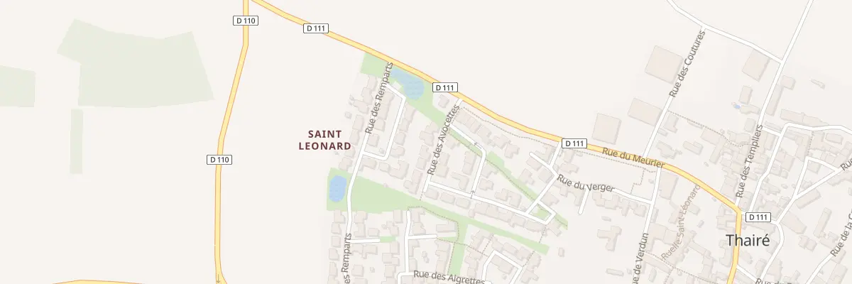 Plan du 6 Rue des Avocettes à Thairé