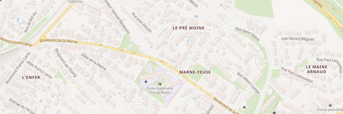 Plan du 48B Bd de la Marne à Royan