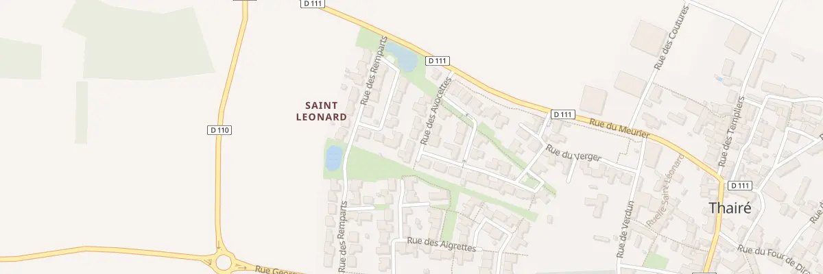 Plan du 10 Rue des Avocettes à Thairé