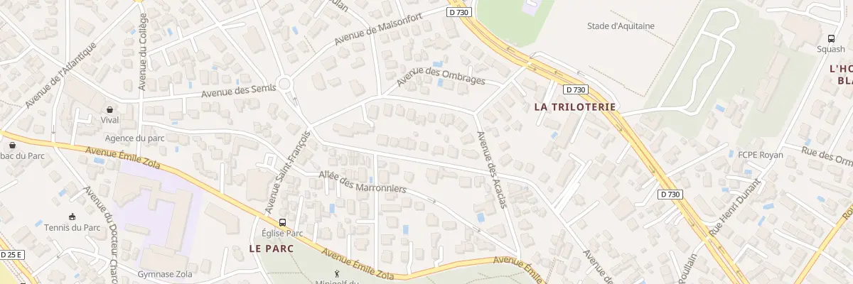 Plan du 138 Av des Semis à Royan