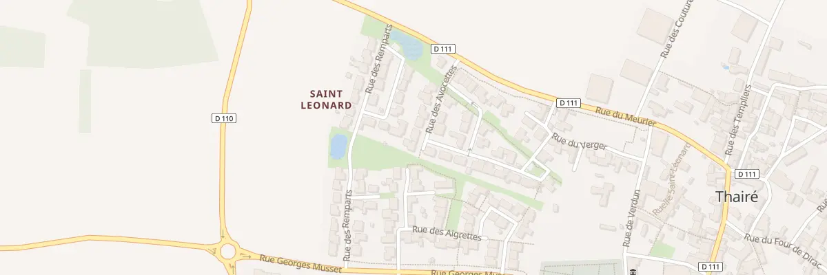 Plan du 12 Rue des Avocettes à Thairé