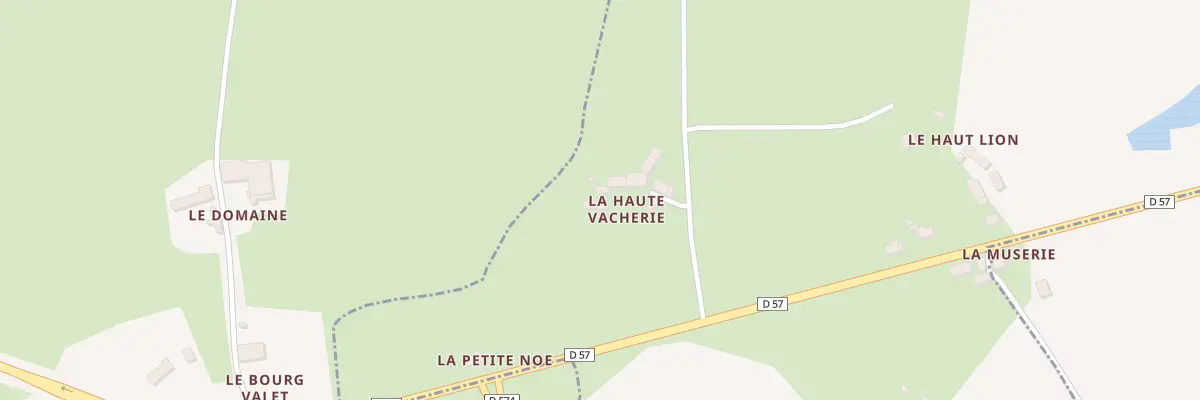 Plan du 1 La Haute Vacherie à La Brûlatte