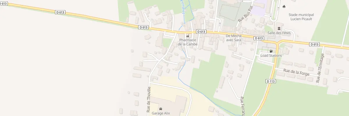 Plan du 5 Rue de Thoville à La Cambe