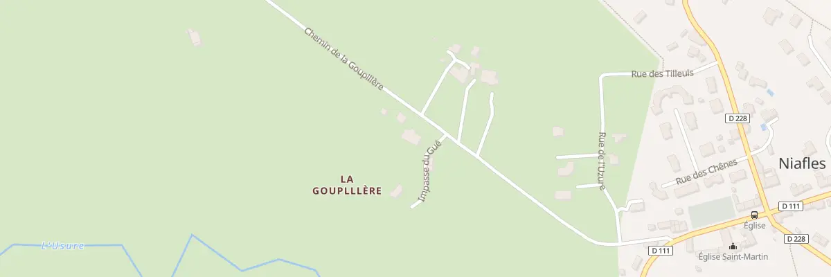 Plan du 28 Imp du Gué à Niafles