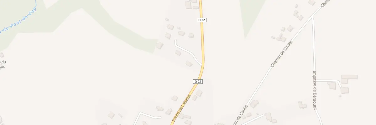 Plan du 1 Rue de Houradeys à Pouillon